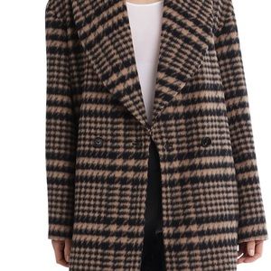 Bagatelle Plaid Mid Length Coat - S. Like new!